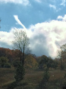 strange funnel cloud over traverse city michigan