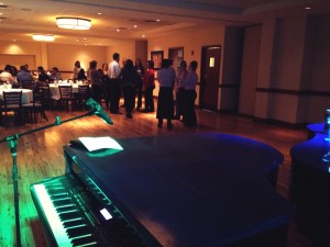 Pinstripes dueling pianos! 