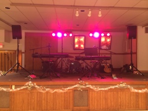 Eagles Lodge Band Set Up - Mattoon