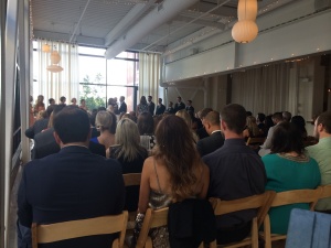 Ceremony at the Greenhouse Loft in Chicago