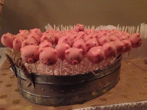Pig Cake Pops!