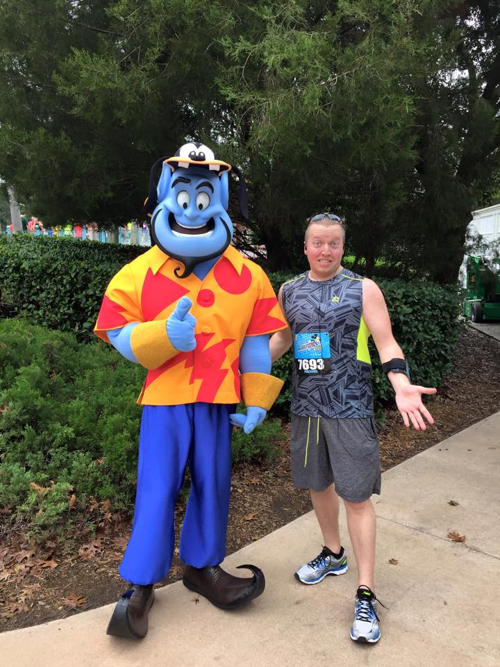 mike at disney marathon