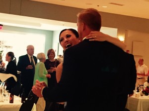 bride and groom dance