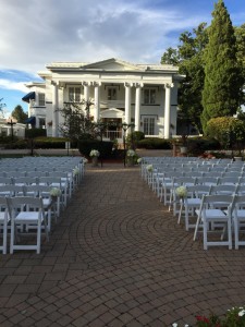 Colleen and James' ceremony at Meson Sabika