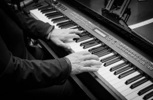 Expertly played piano in the Regatta Condominiums 