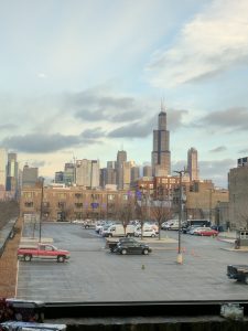 Kaiser Tiger, overlooking the Chicago Skyline.