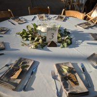 Garfield Park Conservatory Wedding table setting