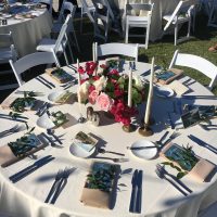 Naples Botanical Garden Wedding table setting