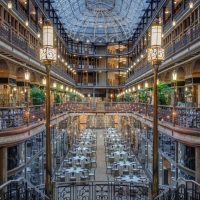 Hyatt Cleveland Arcade Wedding arcade