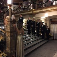 Hyatt Cleveland Arcade Wedding steps