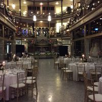 Hyatt Cleveland Arcade Wedding tables