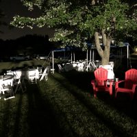 Fond Du Lac Backyard Summer Bash set up