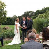 Aurora Country Club Wedding outdoor ceremony