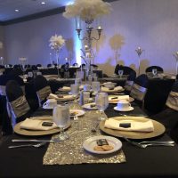 Effingham Convention Center Wedding table setting