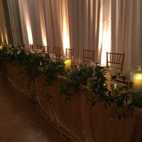 Mt Zion Convention Center Wedding head table