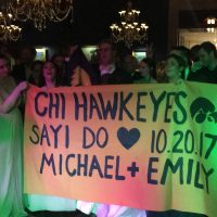 Hawkeye Loving Wedding Couple banner