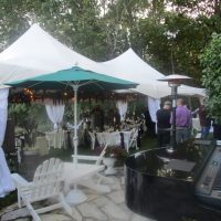 Wawanissee Point Wedding Party outdoor tent