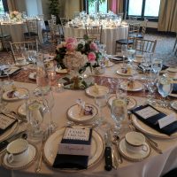 Makray Memorial Golf Club Wedding table setting