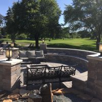 Crystal Lake Country Club Wedding patio area