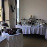 Hairpin Arts Center Wedding dessert table