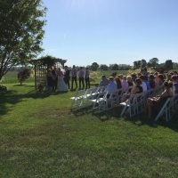 Bennett Barn Wedding Event outdoor ceremony