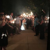 Galena Eagle Ridge Wedding under the sparklers