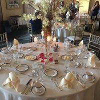 Boulder Ridge Wedding Event table setting