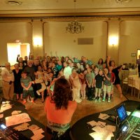 Blacks Building Sky Room Wedding group