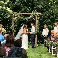 Sturgeon Bay Lodge Wedding ceremony