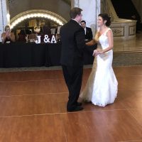 Chicago Cultural Center Wedding bride and groom