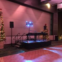 Cedar Rapids Doubletree Holiday Party stage