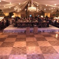 Riverside Resort Wedding Event head table