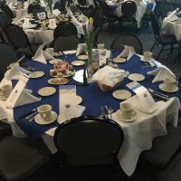 Holiday Inn School Fundraiser table setting