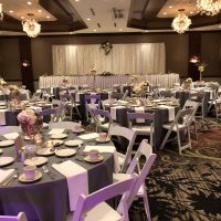 Oshkosh Best Western Wedding table settings