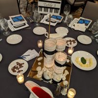 Catholic School Grand Auction table setting