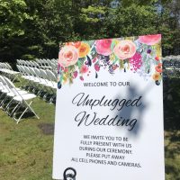 Wild Eagle Resort Wedding unplugged request