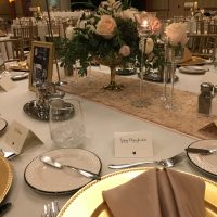 Peoria Casino Hotel Wedding table setting