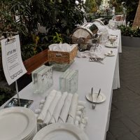 Crystal Gardens Corporate Event food station