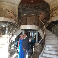 Venuti Banquet Hall Wedding marble staircase