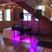 Historic Starline Factory Wedding stage area