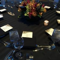 Hyatt Regency Corporate Event table setting