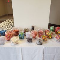 Oshkosh Waterfront Wedding candy table