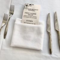Inaugural Driftless Wedding menu