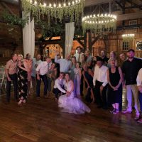 Creekside Event Barn Wedding party