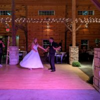 Celebration Farm Wedding Fun bride and groom