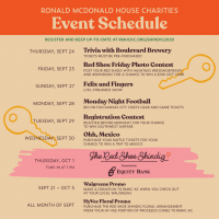 Virtual Red Shoe Shindig schedule