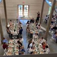 Cranford Hollow Barn Wedding dining
