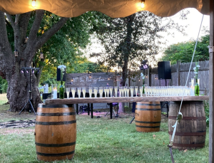 Haverhill Backyard Wedding Champagne