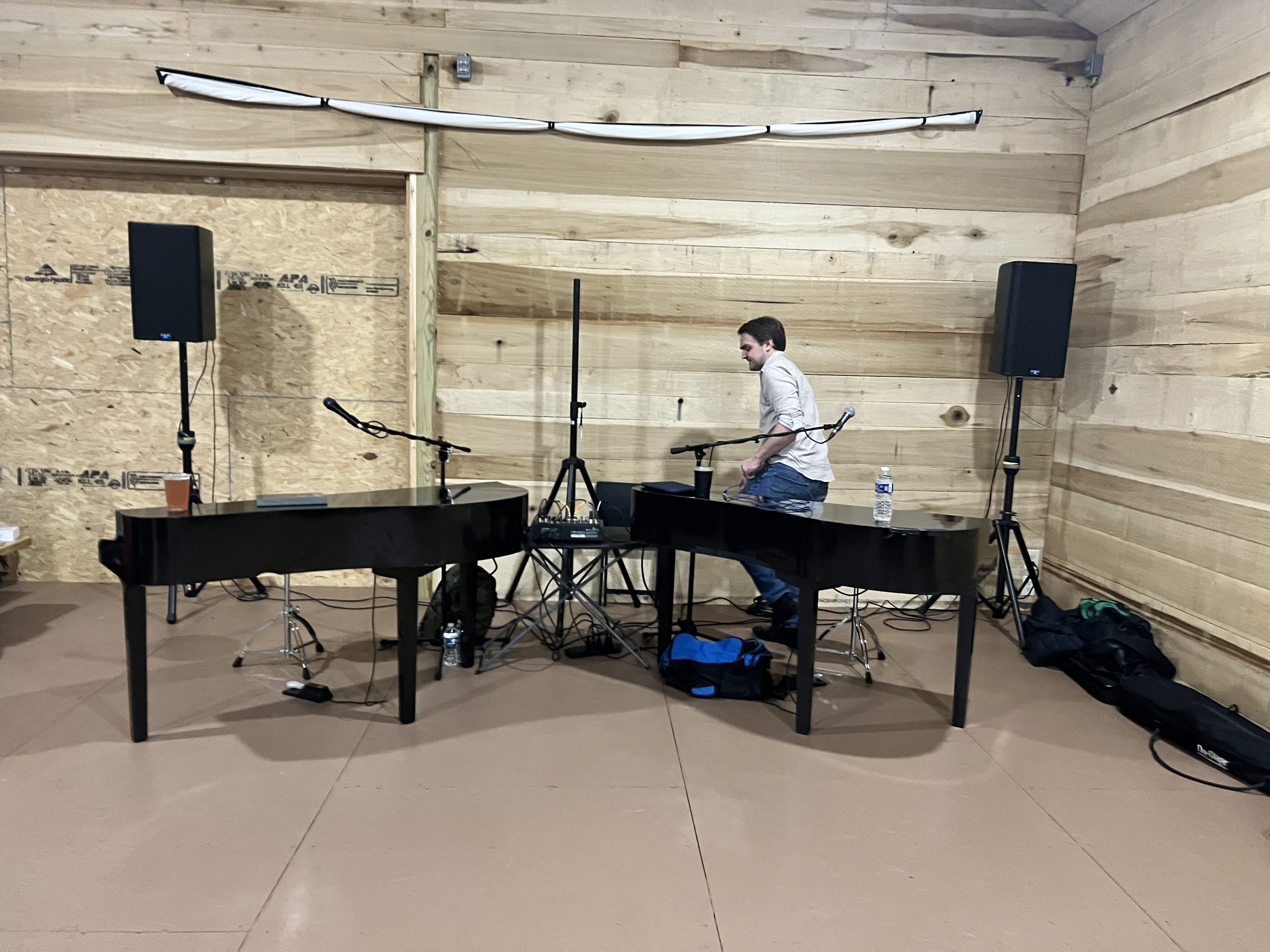 Log Home Brewing Company Public Dueling Piano Show Spotsylvania VA