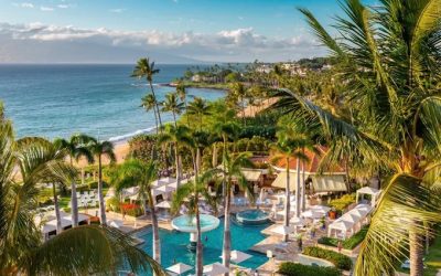 Stunning Ceremony Setup Elevates a Wedding Spectacle at The Four Seasons in Kihei with Felix And Fingers
